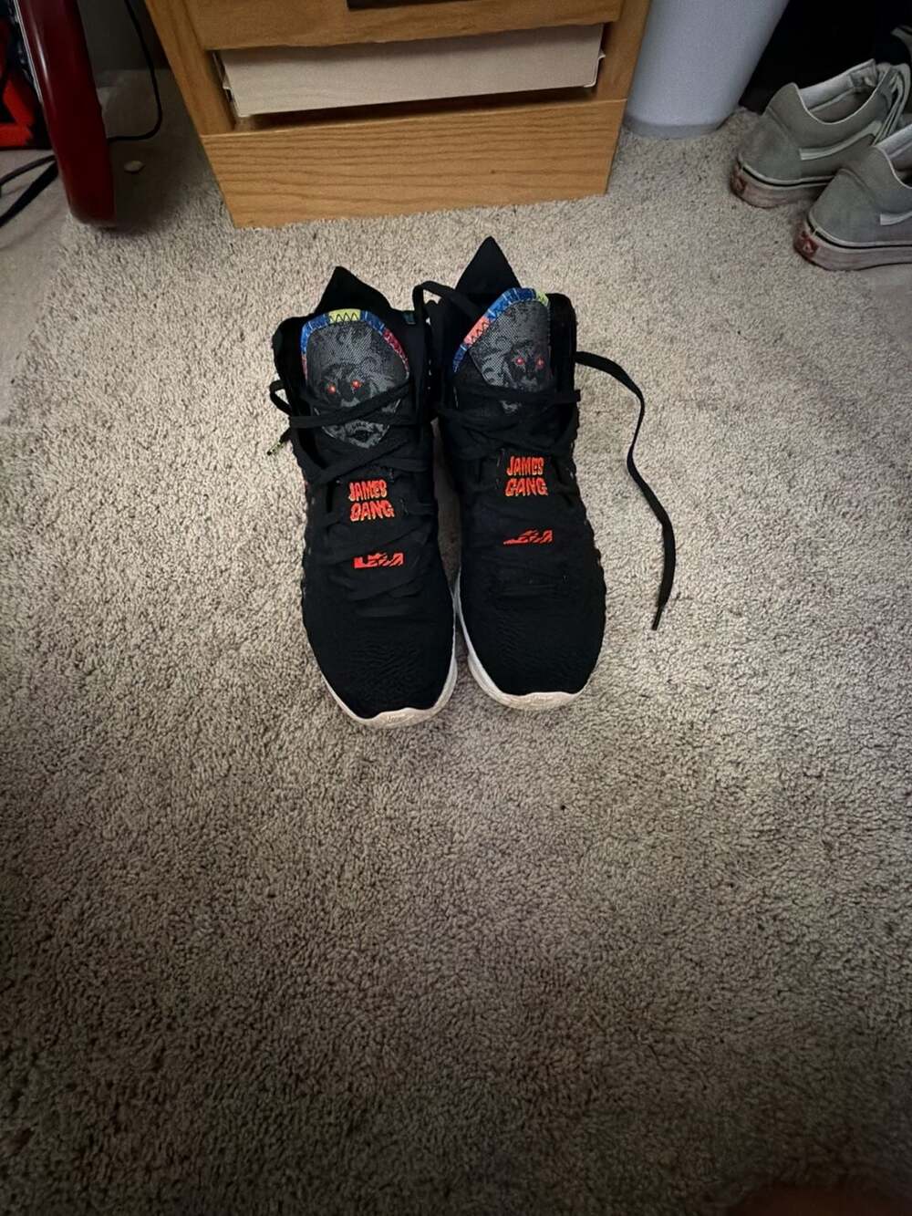 Nike LeBron 17 XVII James Gang Basketball Shoes Black Multicolor Size 11